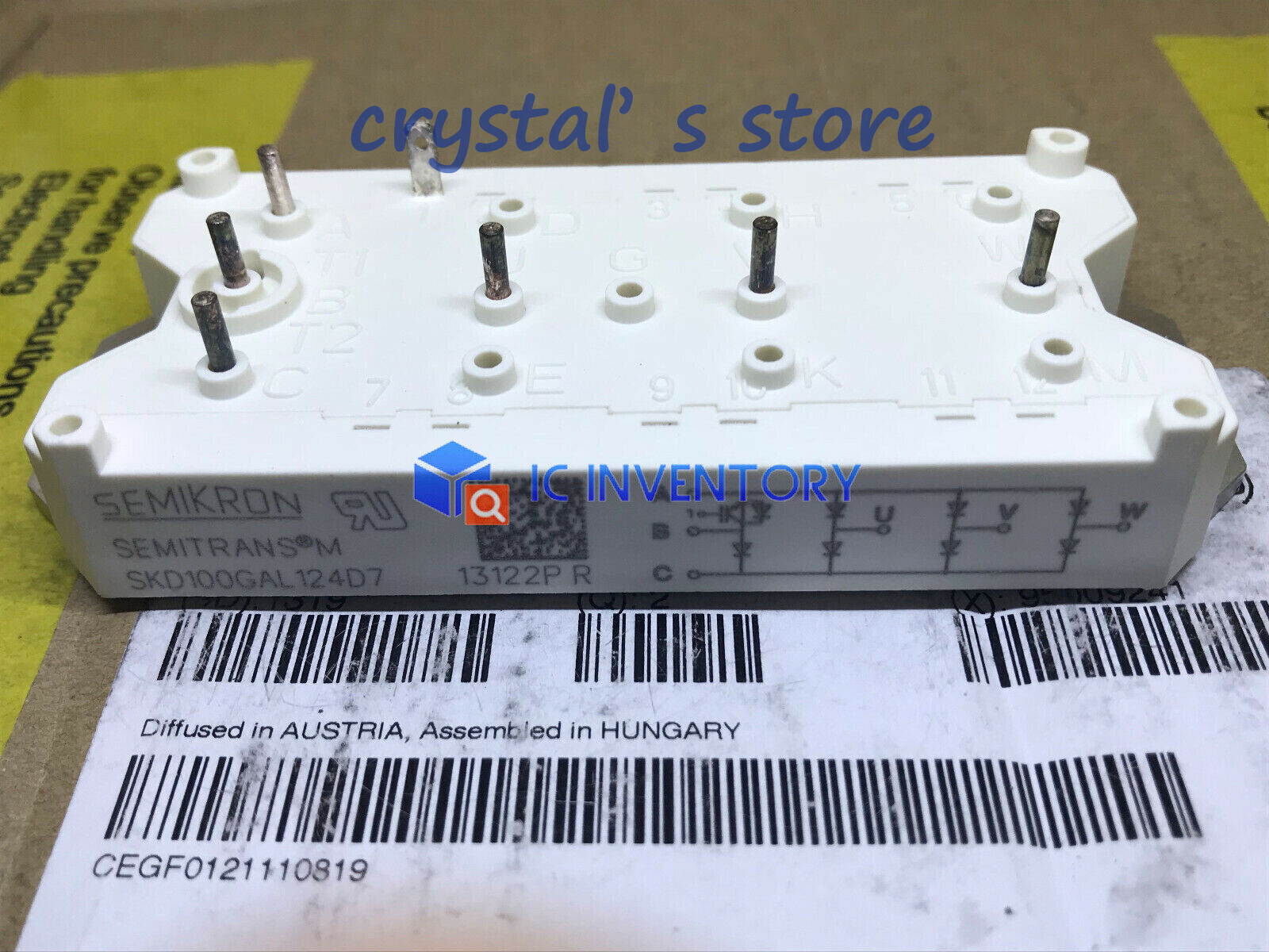 1PCS SEMIKRON SKD100GAL124D7 Module New 100% Best Service Quality Guarantee