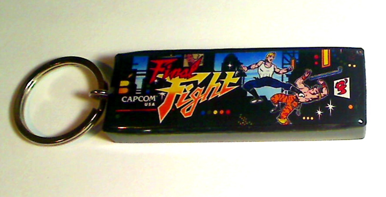 Final Fight  Arcade Marquee Coin Door accessory Keychain