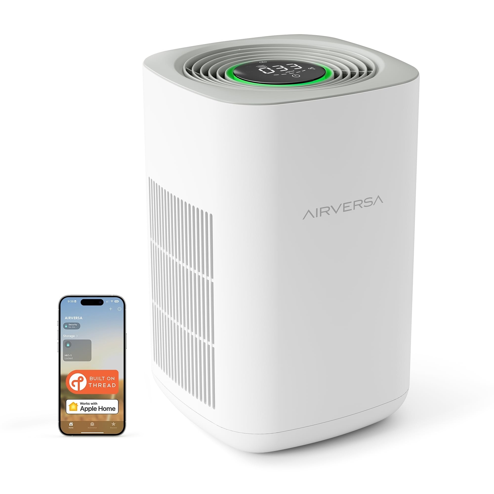 HomeKit Air Purifier over Thread Works with Apple Home(Apple Home Hub Require...