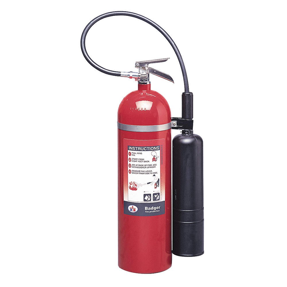 BADGER B15V Fire Extinguisher,Aluminum,Red,BC 36MA37