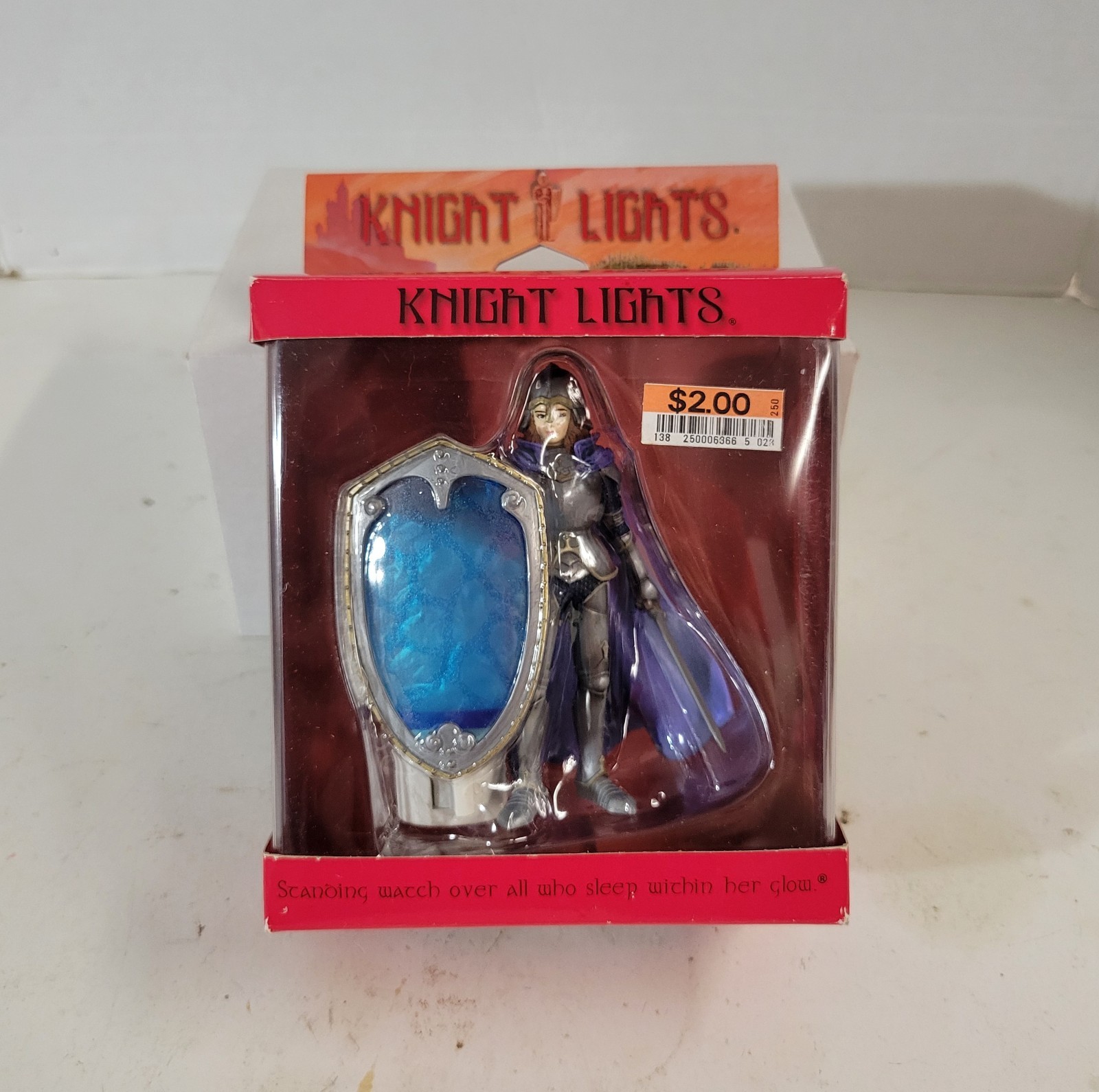 Knight Lights Lady Knight Figure Norsemen Entertainment Night Light 2001 New