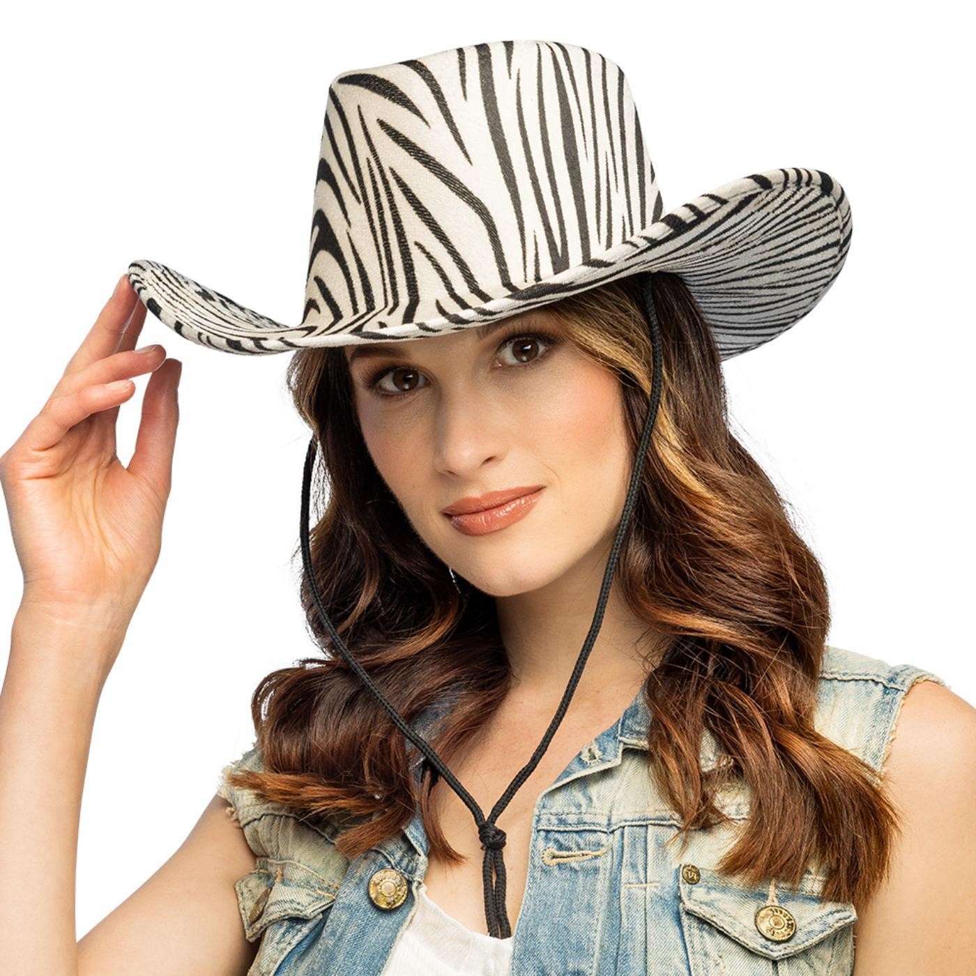 Boland - Wild Zebra Cowboy Hat - Adult