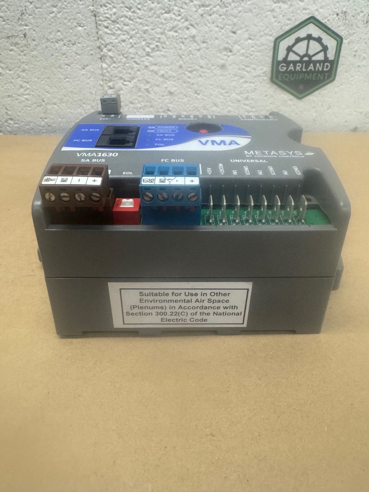 Metasys by Johnson Controls VMA1630 Controller Program Box 24vAC 2.5A In/.5A Out