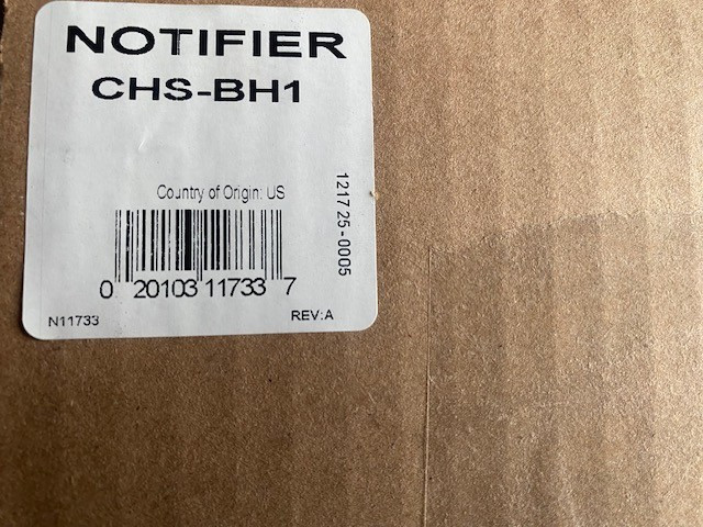 Notifier CHS-BH1 Battery Chassis (NEW)