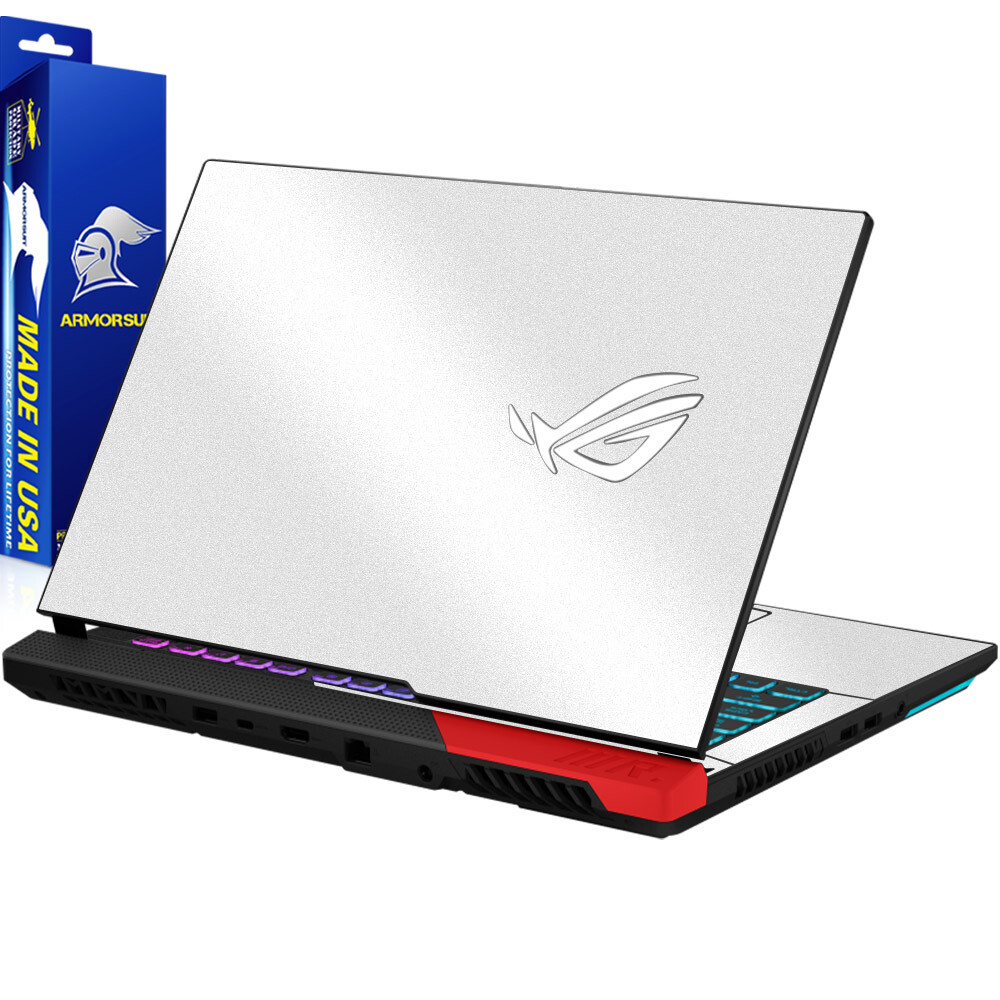 ArmorSuit Vinyl White Aluminum Satin Skin Wrap for ASUS Strix G15 (2021-2022)