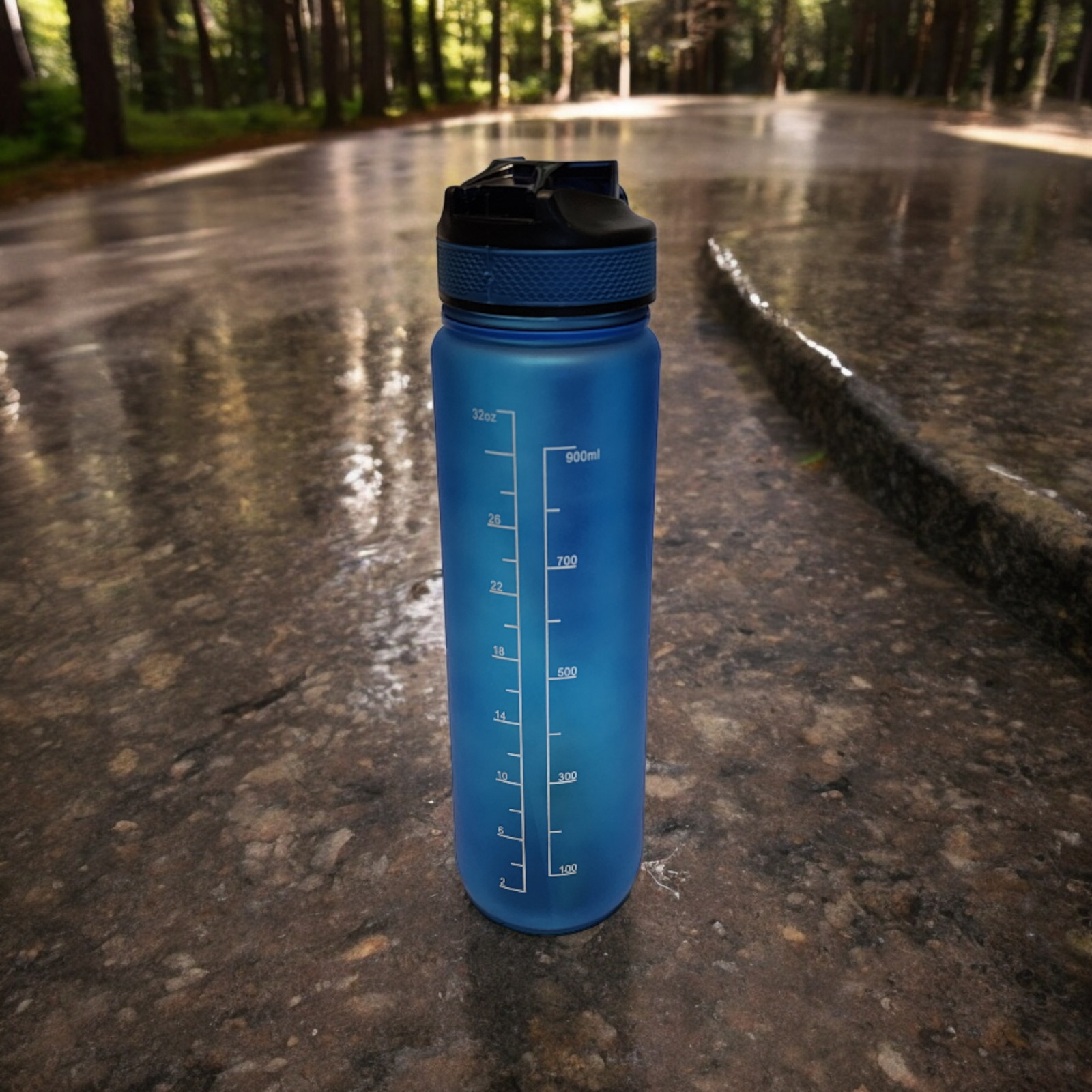 Motivational Water Bottle with Time Marker, 32 Oz Water Bottle