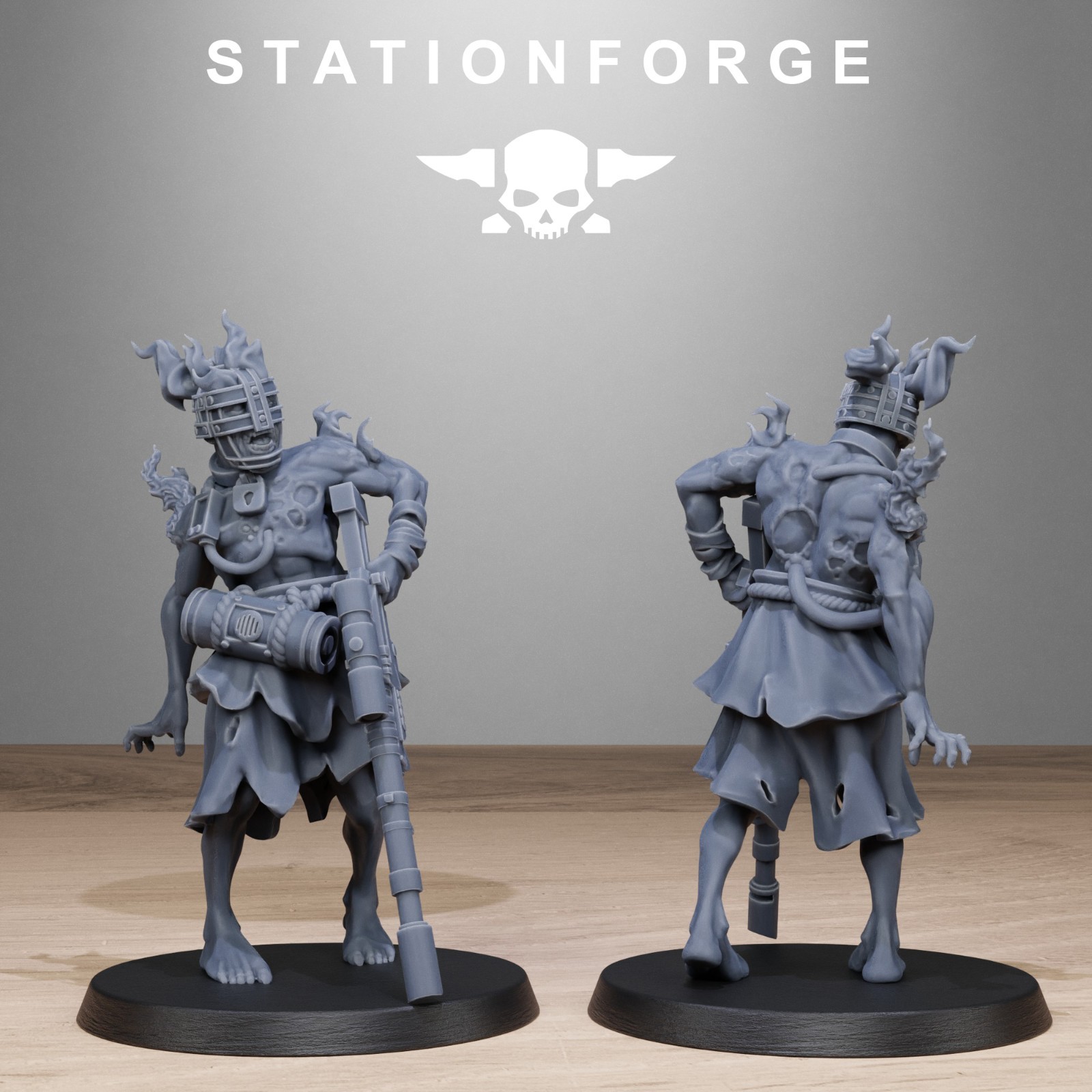 The Corrupted AbHumans from Station Forge 32mm