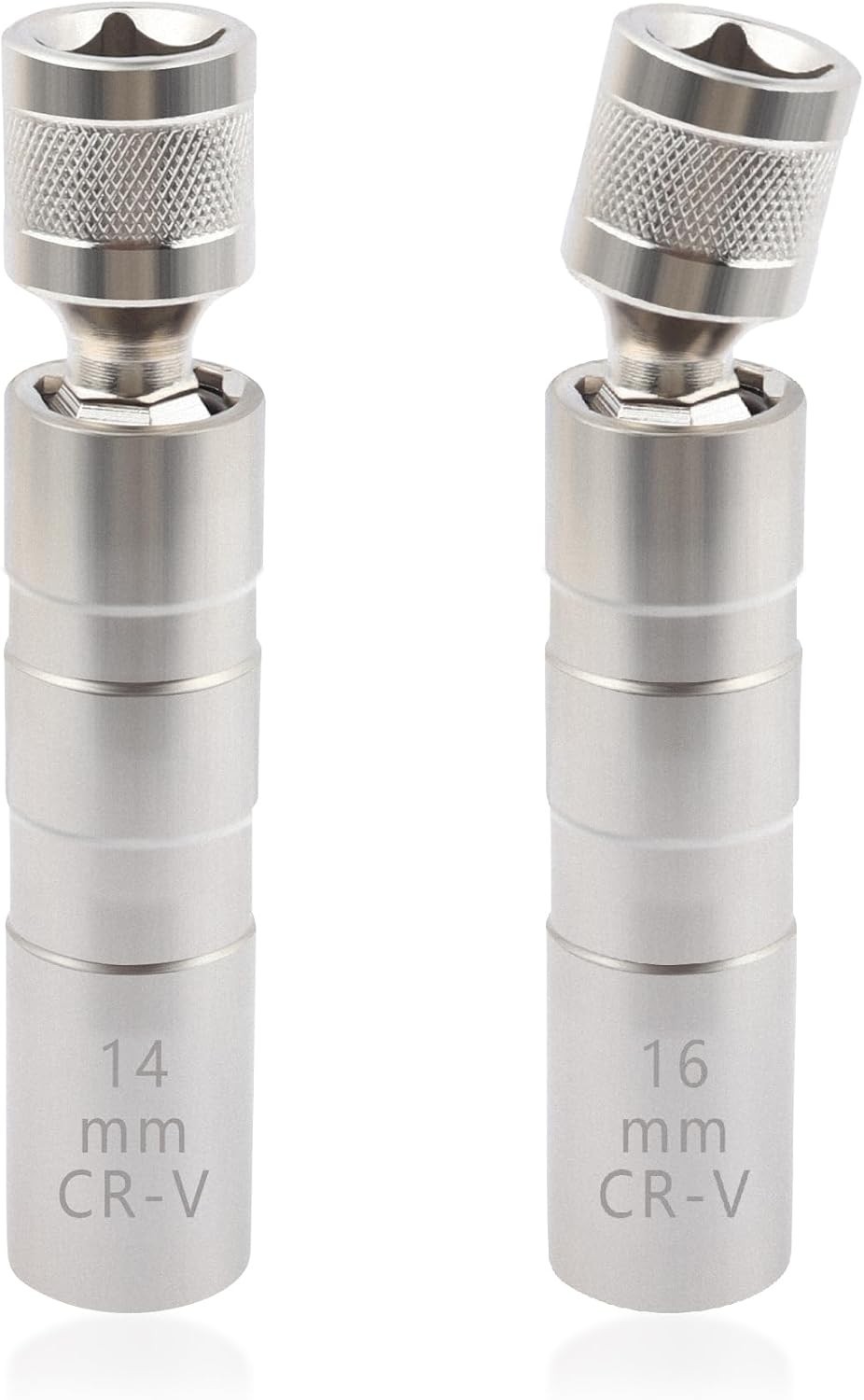 Vaso para bujías de 16 mm y 14 mm, pared delgada, 12 puntas, encastre 3/8".