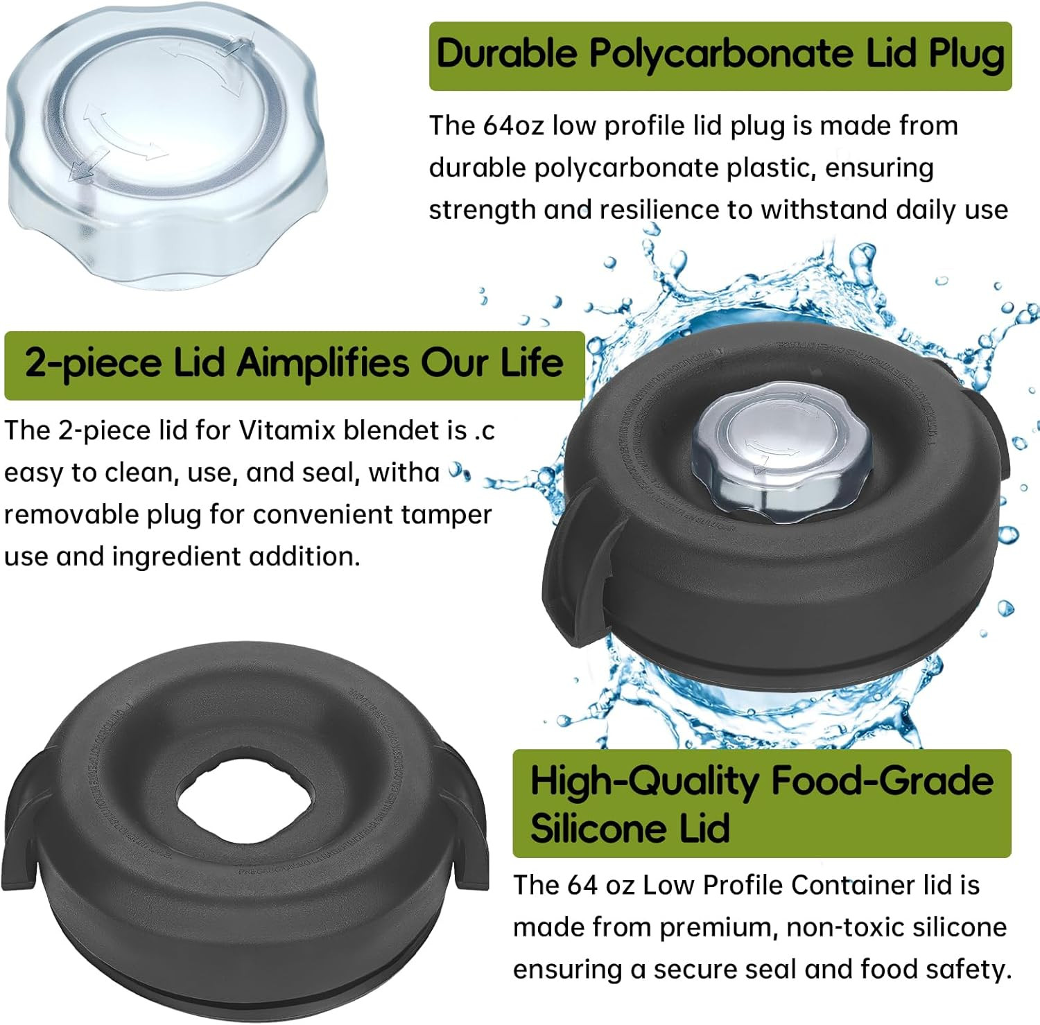 for Vitamix Lid Replacement⭐64oz Low-Profile for Vitamix⭐750 Replacement ⭐⭐⭐