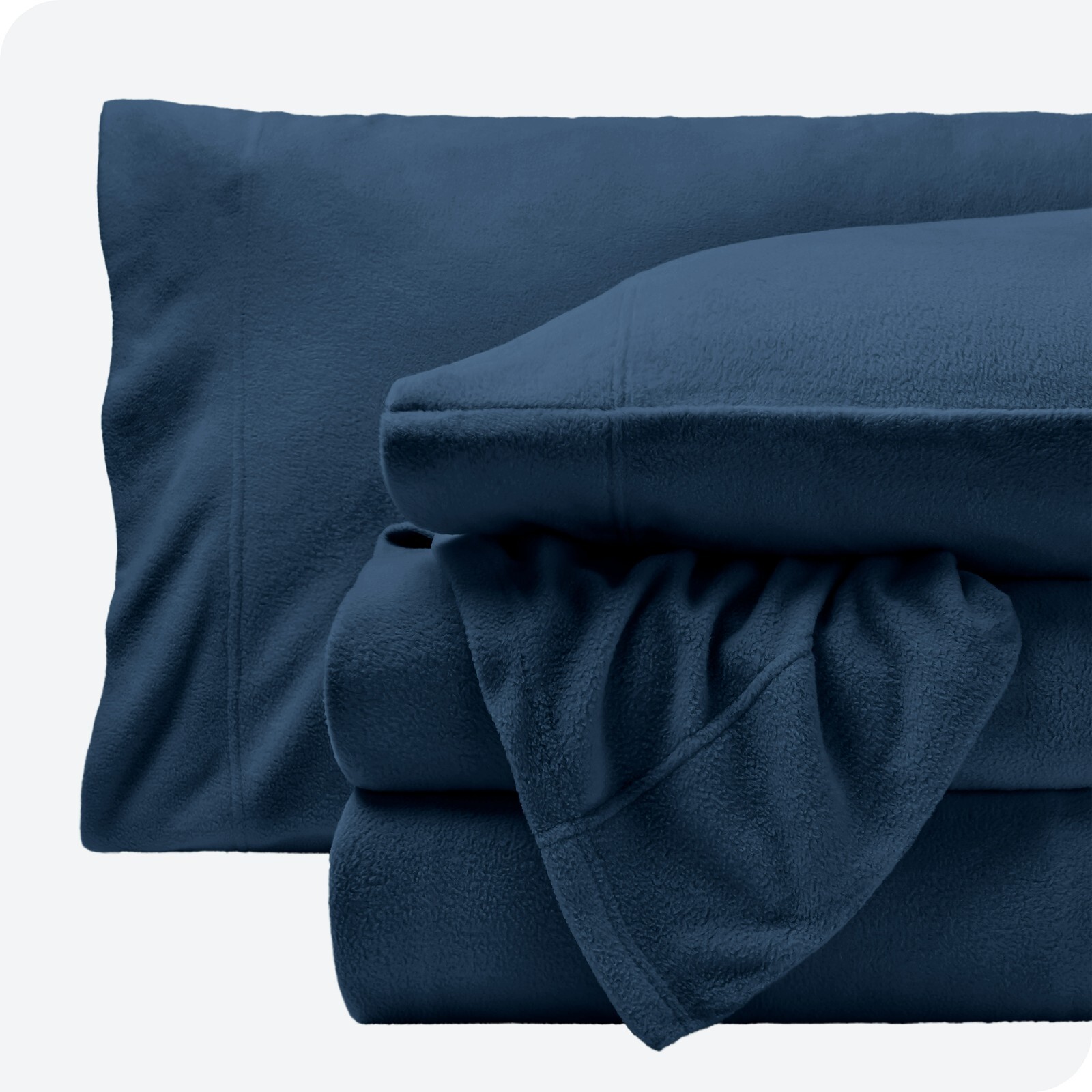 Bare Home Super Soft Fleece Sheet Set - Twin XL, 3 pc, Dark Blue, Cozy