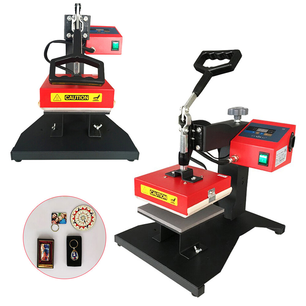 110V 450W Digital Heat Press Machine DIY Press Single Heater small size 5.9x5.9"