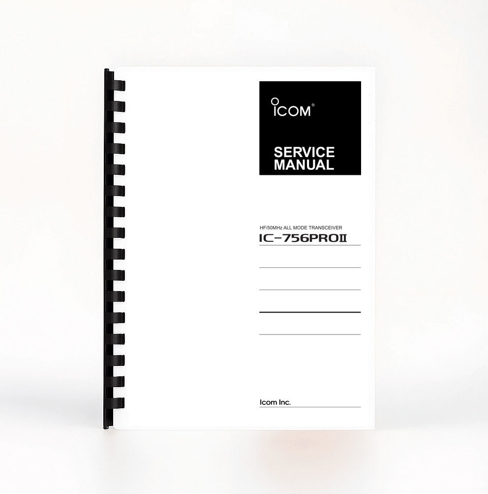 Icom IC-756PRO II Service manual 105 pages