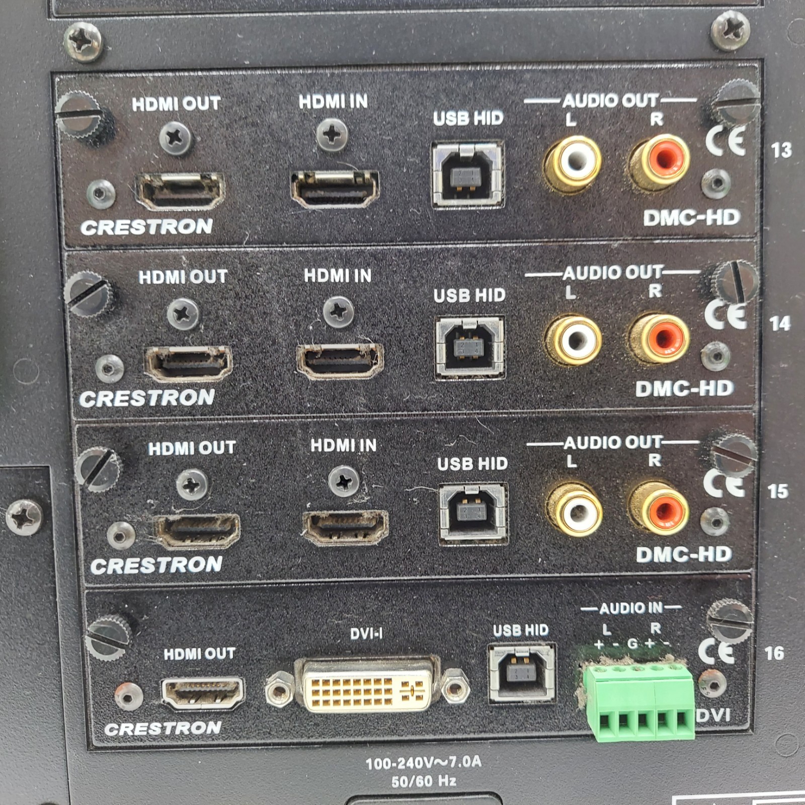 Crestron DM-MD16X16 Digital Media Switcher w/ Cards *Read Desc.*