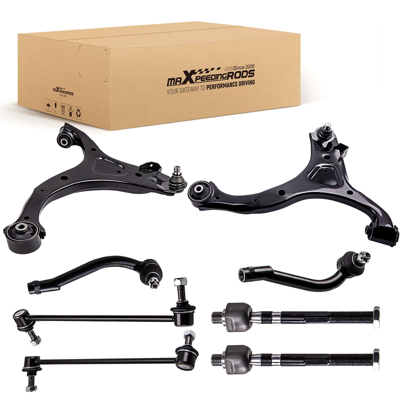 8Pcs Left Right Front Lower Control Arms for Kia Sorento 2011-2013 K621686