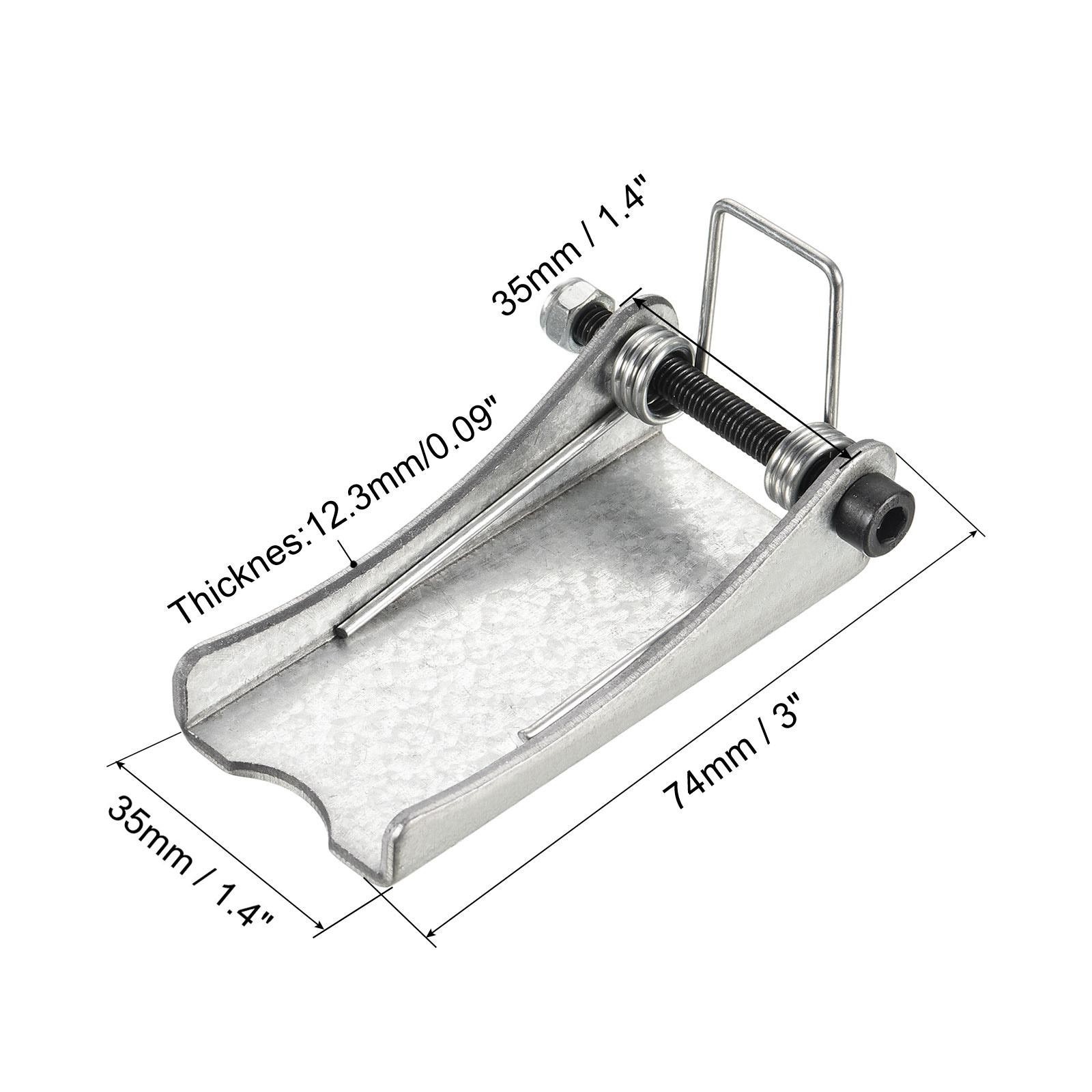 3'' Replacement Hook Latch, Metal Receiver Hitch for Trailer, Silver