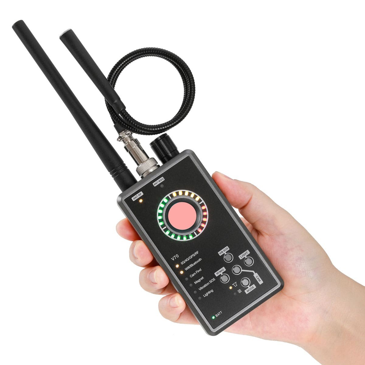 Counter Surveillance Detector RF Bug Finder Hidden Camera 5G GPS Tracker Scanner