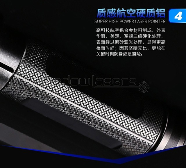LMX6G Adjustable Focus GR Laser Pointer 520nm Visible Beam Light Charger+Case