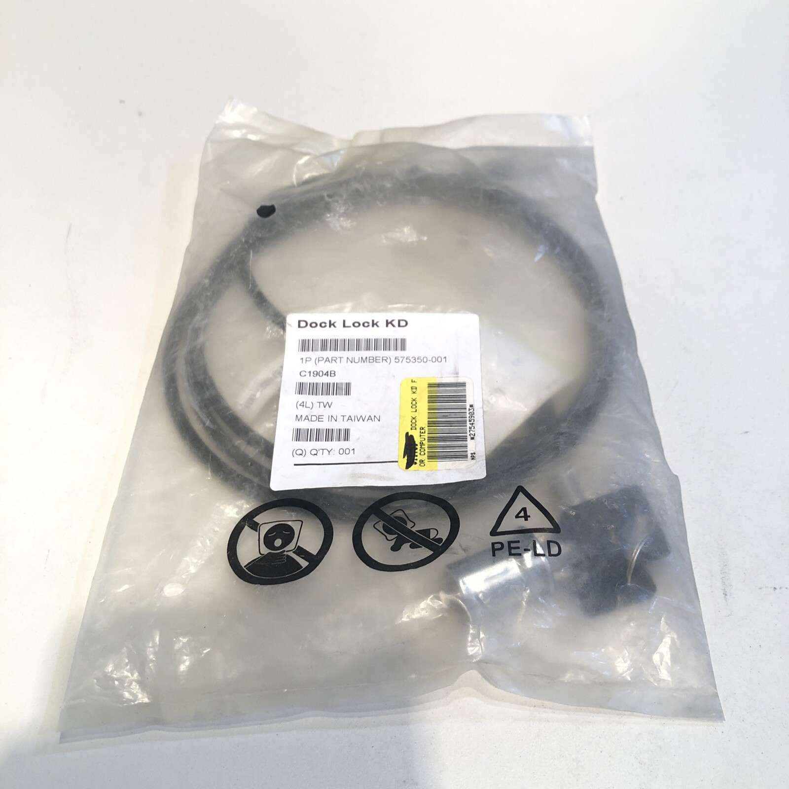 HP Cable Dock Lock 575350-001 C1904B