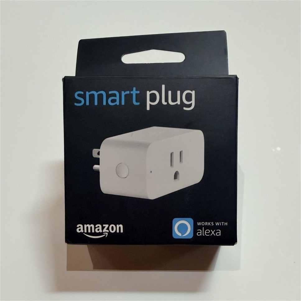 Amazon Smart Plug Type B Wi-Fi Alexa Compatible White 15A App-Controlled Timer