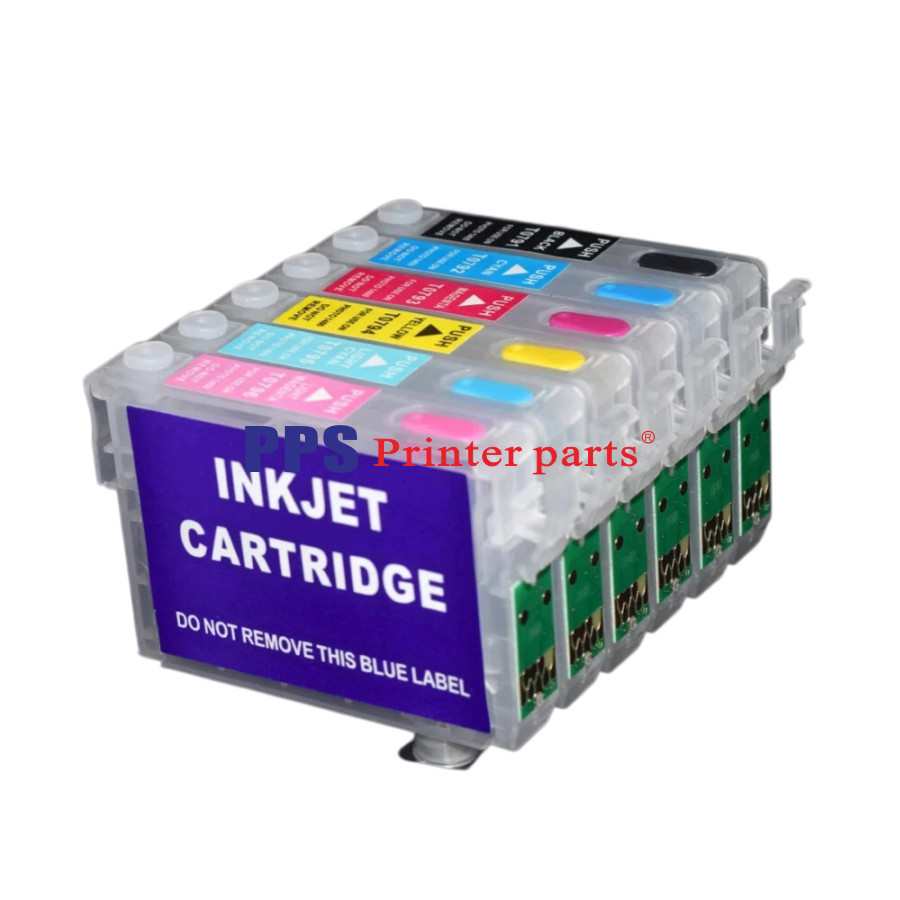 T0791-T0796 FOR Epson Refillable Ink Cartridges 1430 Artisan 1400 WITH ARC CHIP
