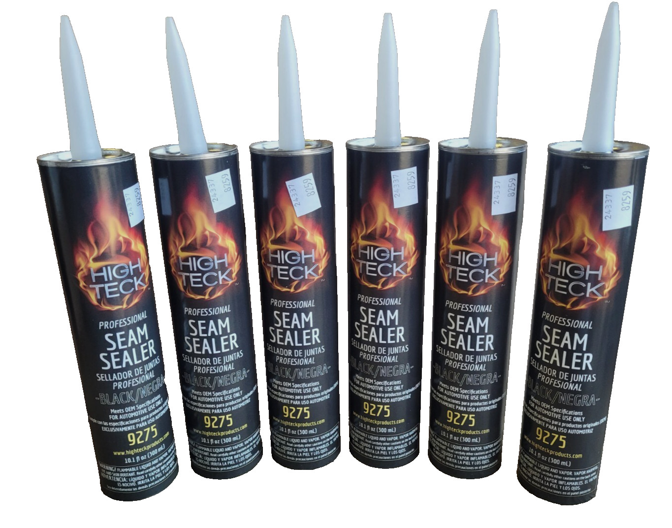 BLACK Seam Sealer Professional Automotive Grade 6 Tubes High Teck 9275