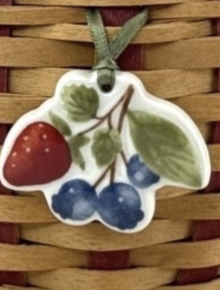 Longaberger Berry  Basket Tie-On