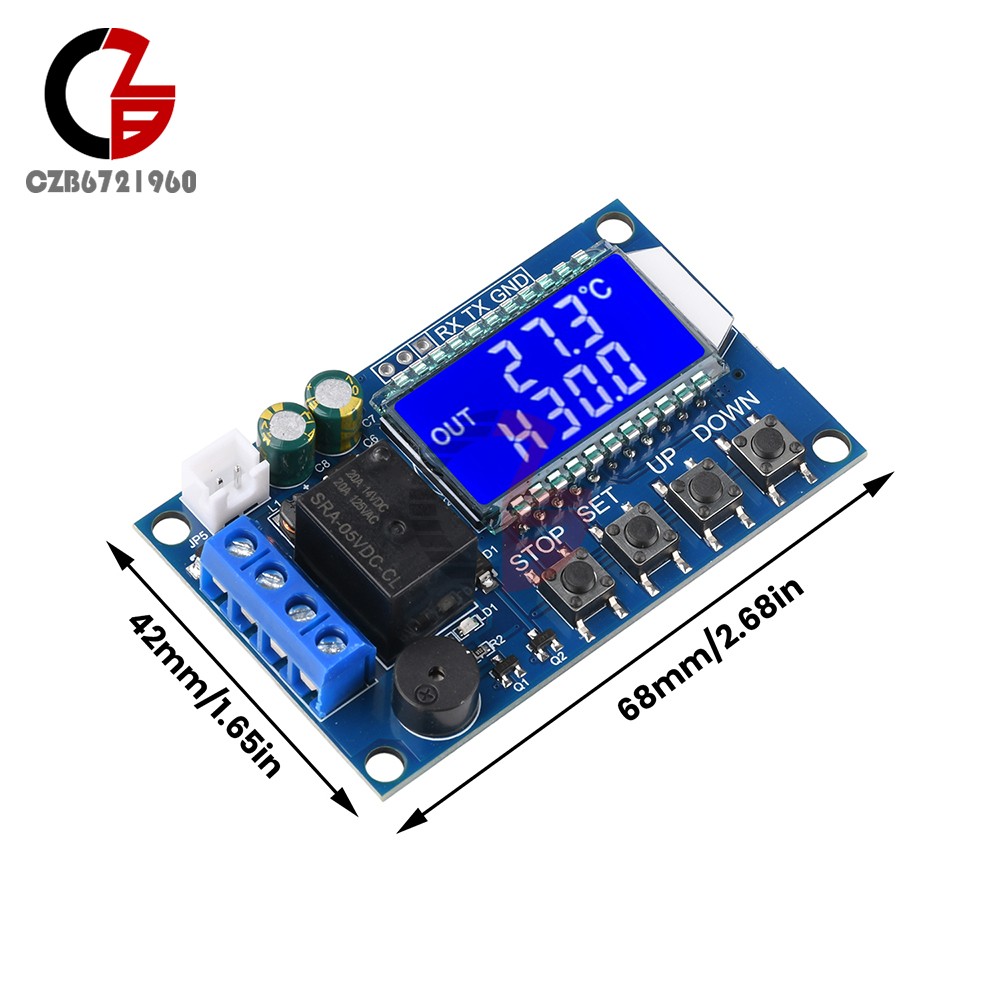 High-Precision Digital Thermostat DC 6.0-30V Temperature Controller -50°C~110°C