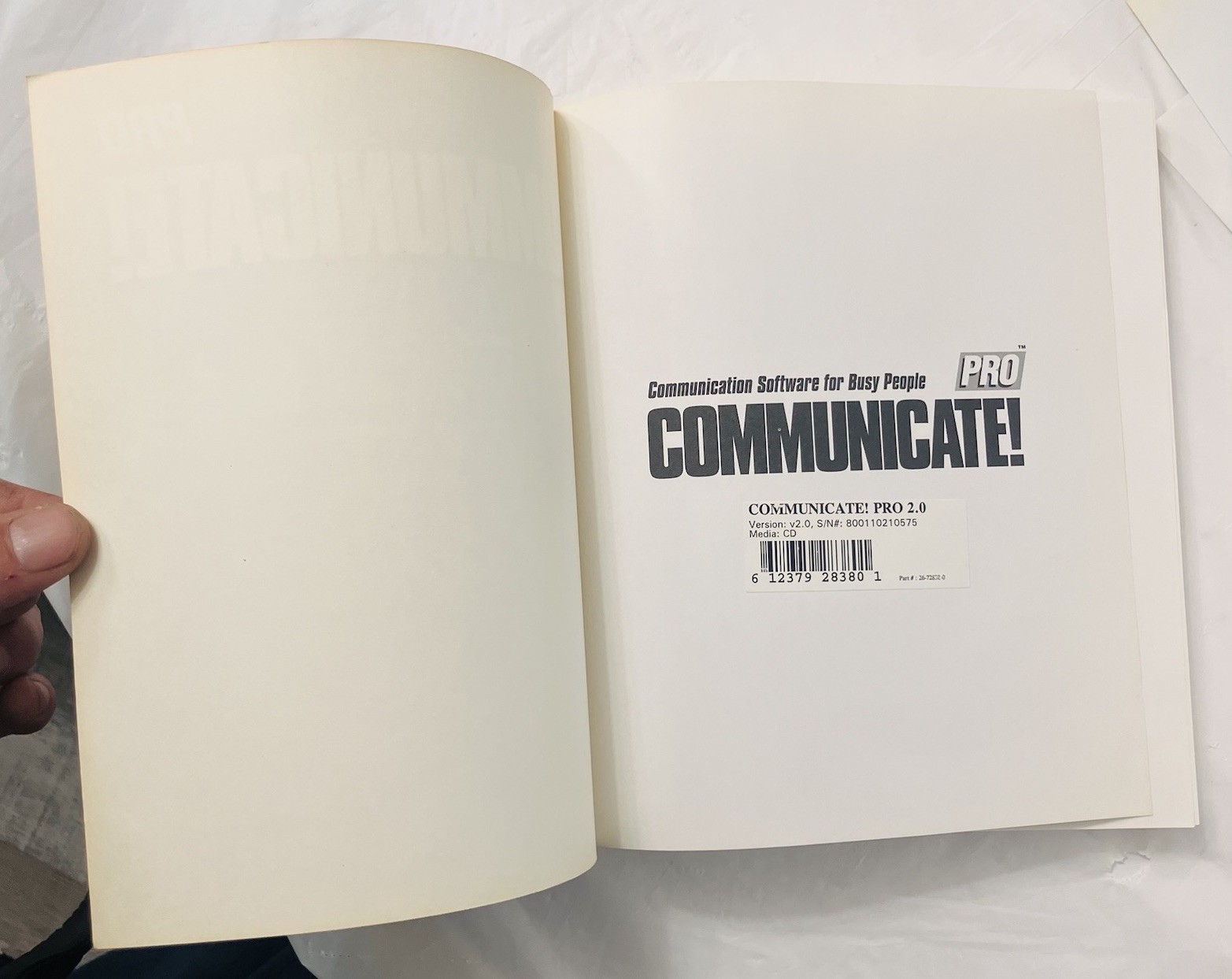 Communicate! Pro 2.0 Sealed CD w/ User Guide Win 95 NT Fax Voice Software NOS