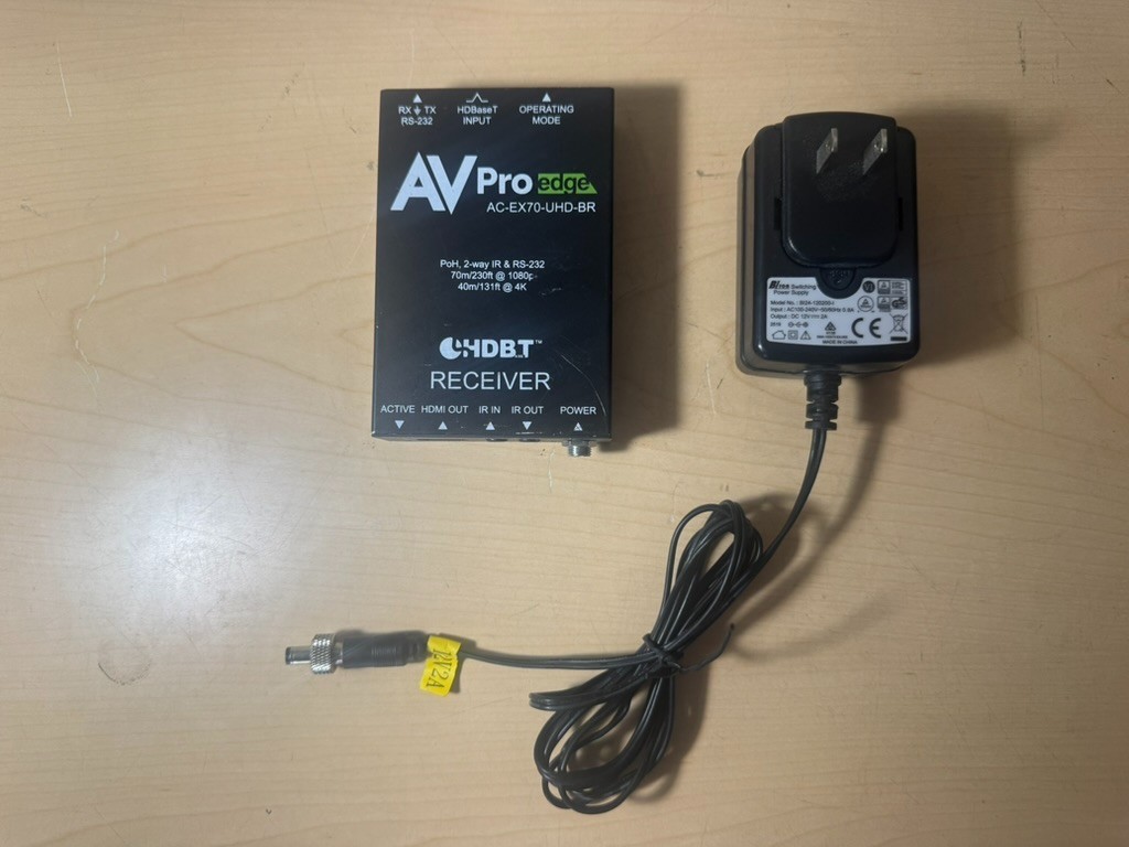 AVPro Edge AC-EX70-UHD-BR HDMI Receiver w/ Power Adapter - Tested - See Photos