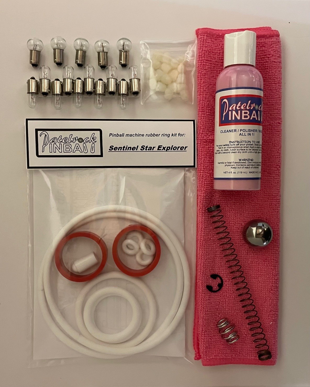 Sentinel Star Explorer Pinball Machine Maintenance Tune Up Kit