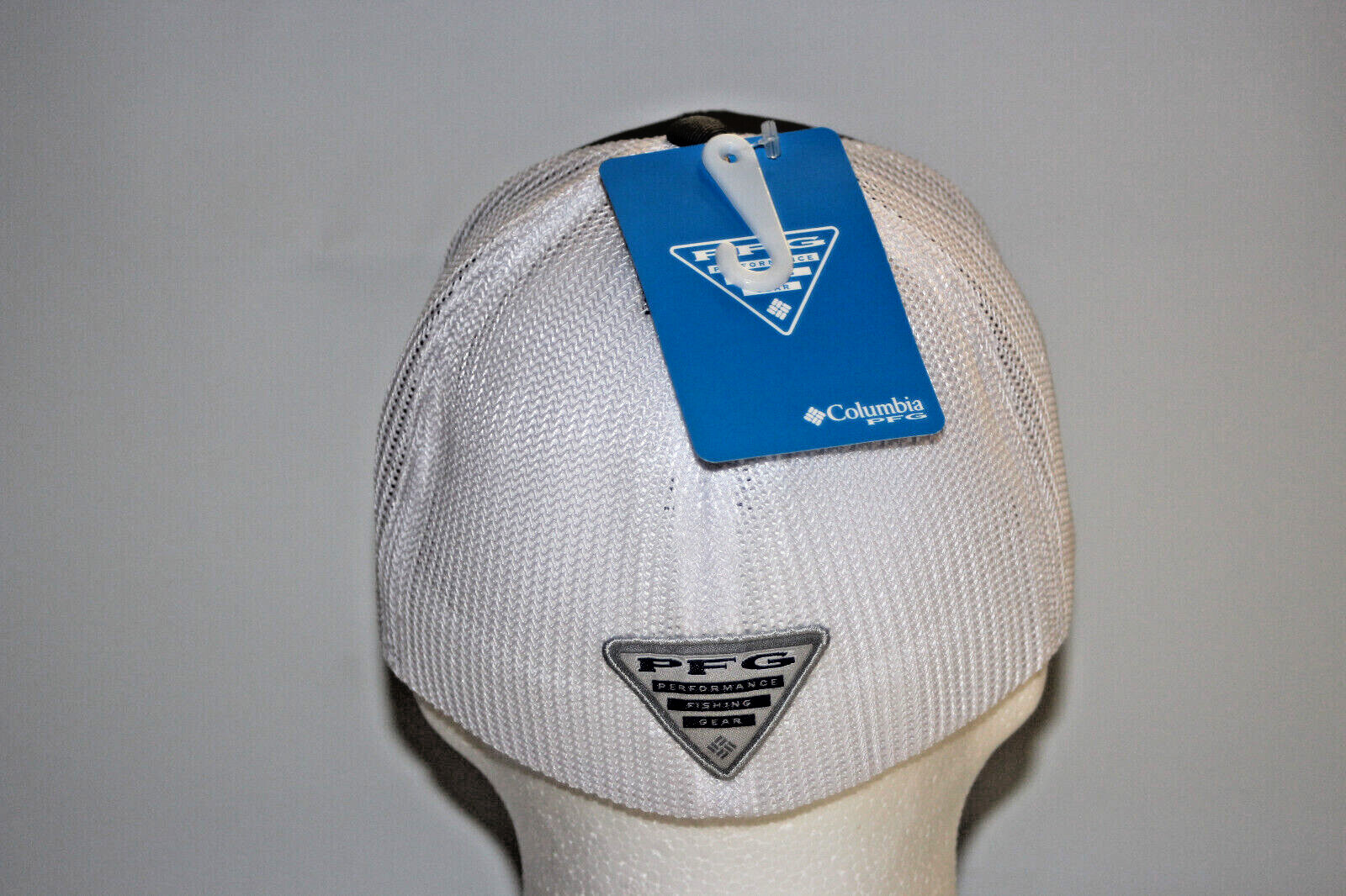 Columbia PFG Fish Flag Flexfit Fitted Mesh Ball Cap in Grey L/XL