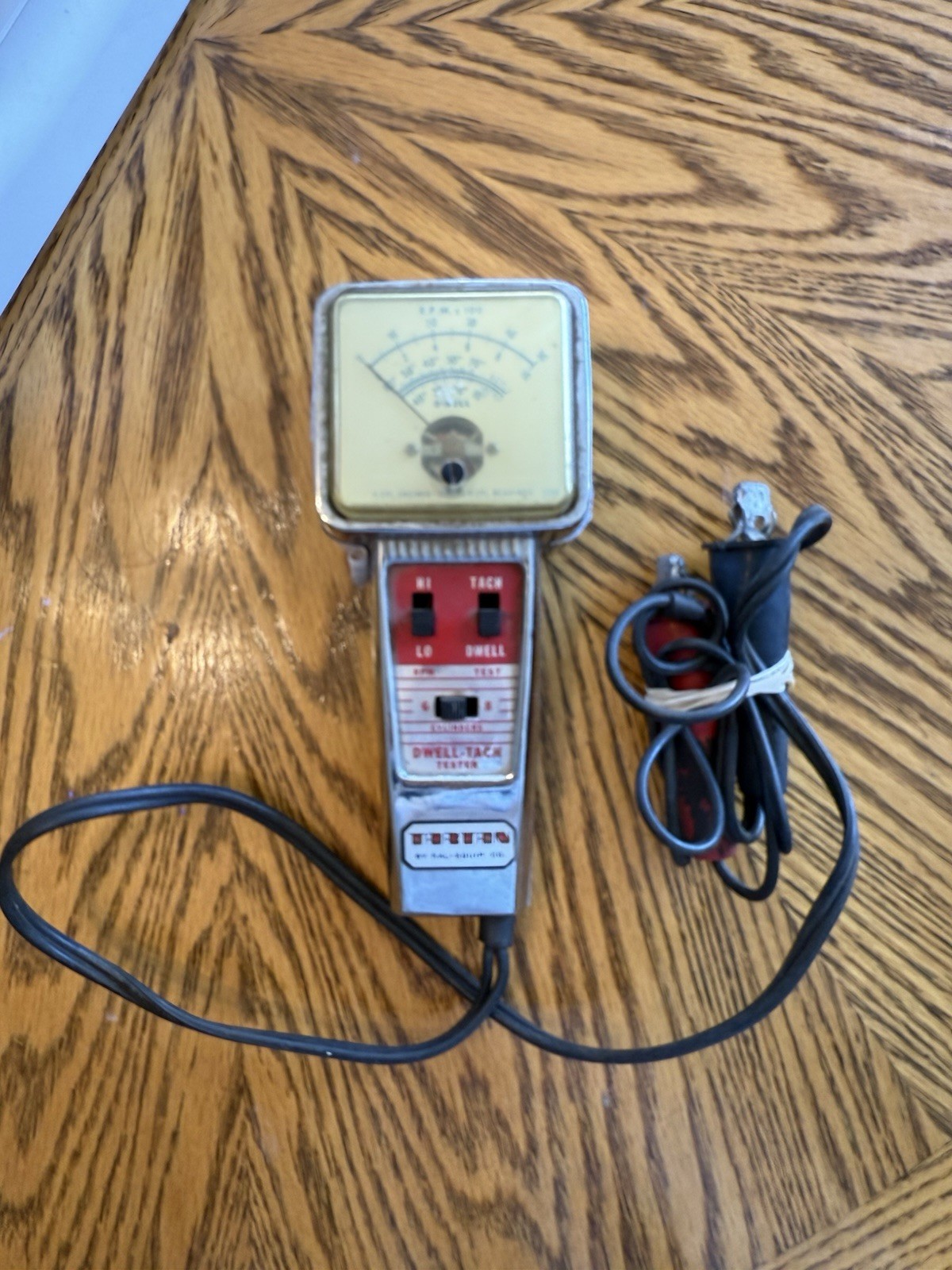 Vintage Kal Equip Dwell Tach Tester Model R-11 RPM Gauge Automotive Tool USA