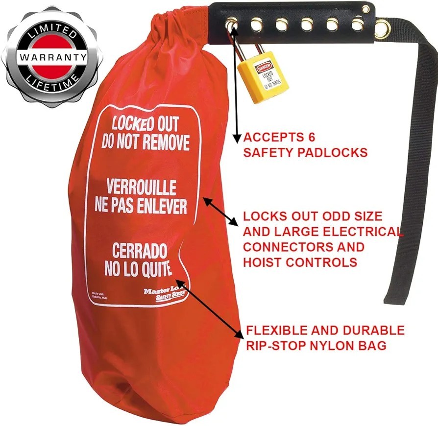 MASTER LOCK 453XL Lckout Cinch Sack Cover
