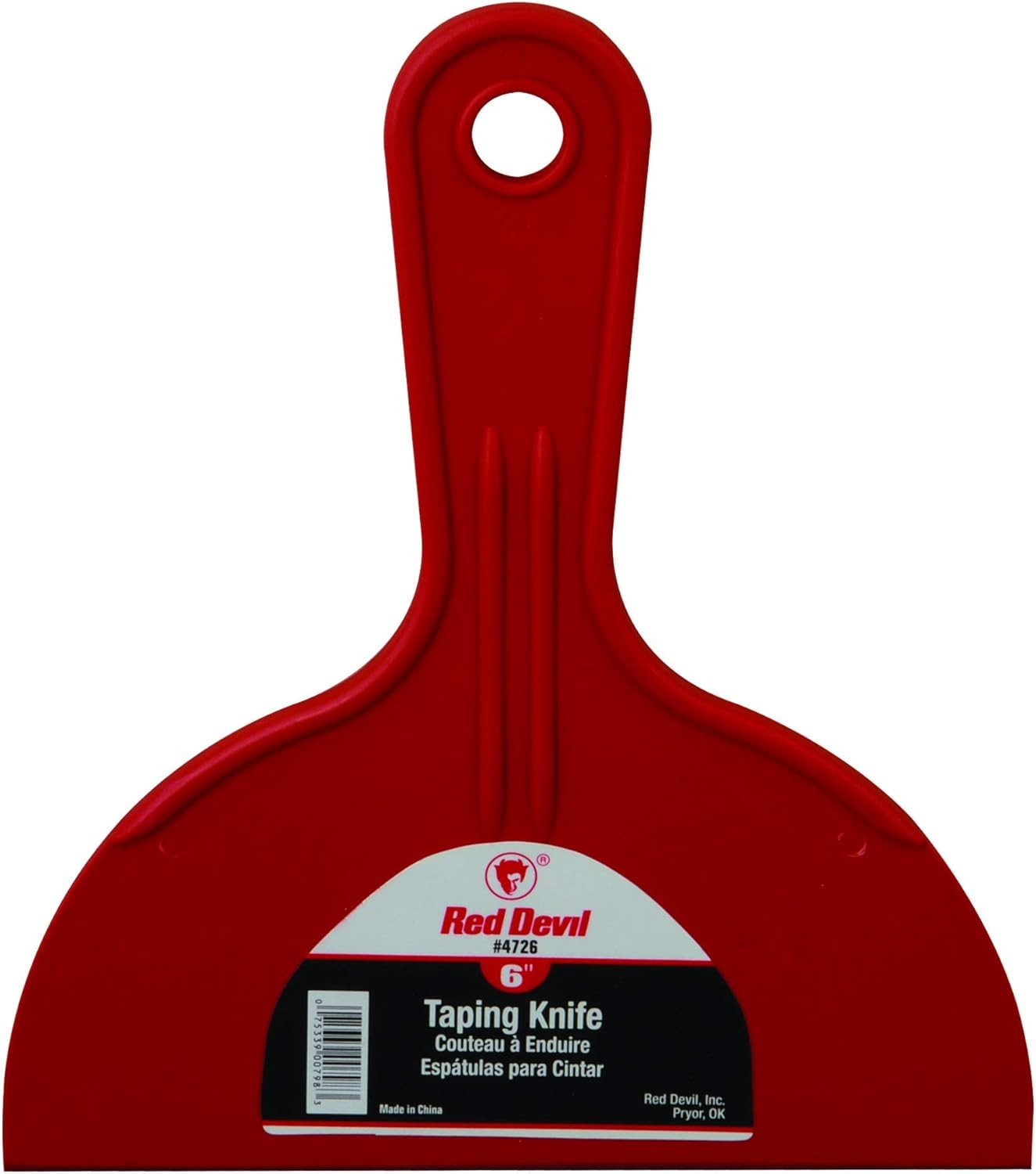 Red Devil 4718 3-Piece Plastic Putty Knife Set, Scraper Tool, Spackle & Paint, 1