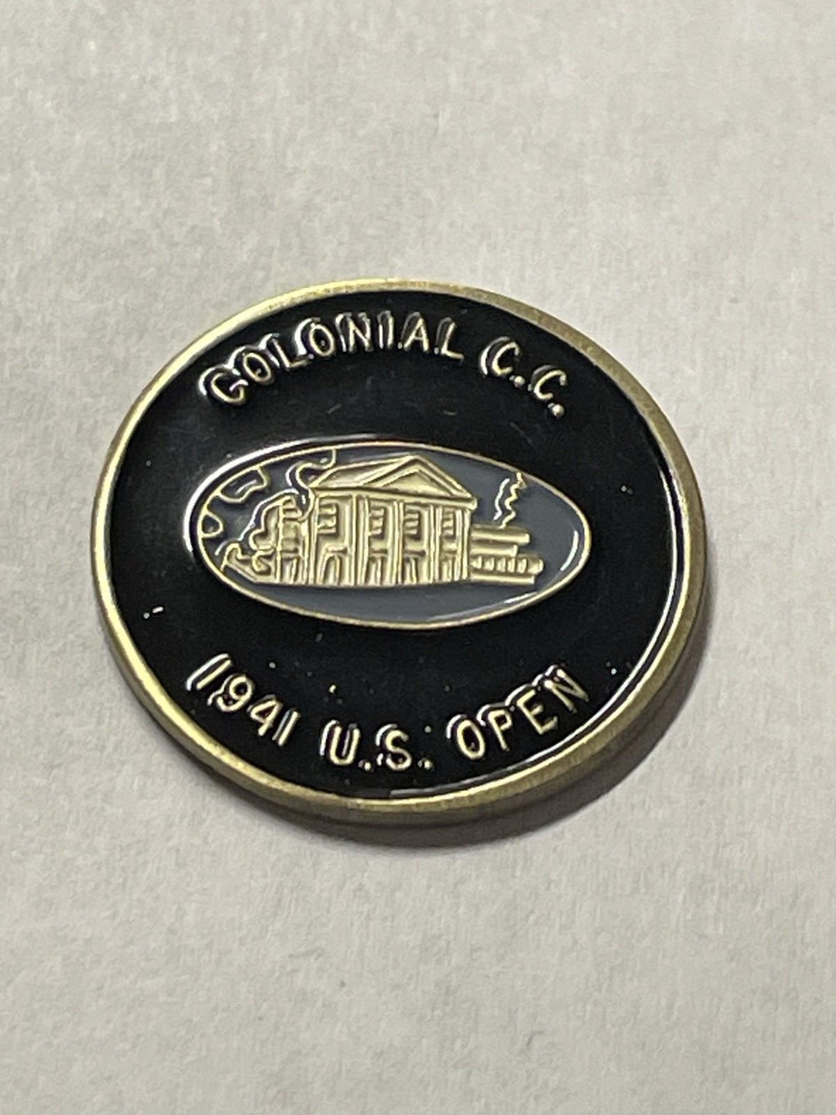Rare 1941 U.S. Open Championship 1" Coin Golf Marker - Colonial Country Club