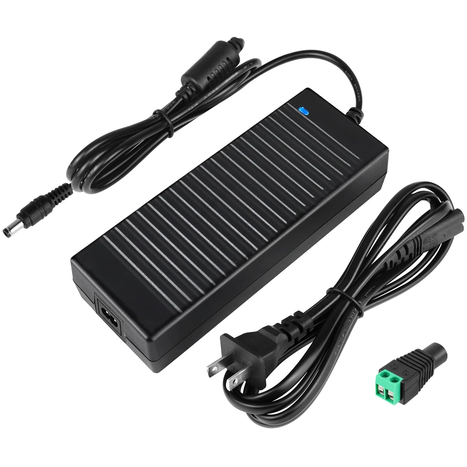 24V 120W Power Supply 5Amp LED Driver 100240V Transformer 5.5mm x 2.1mm