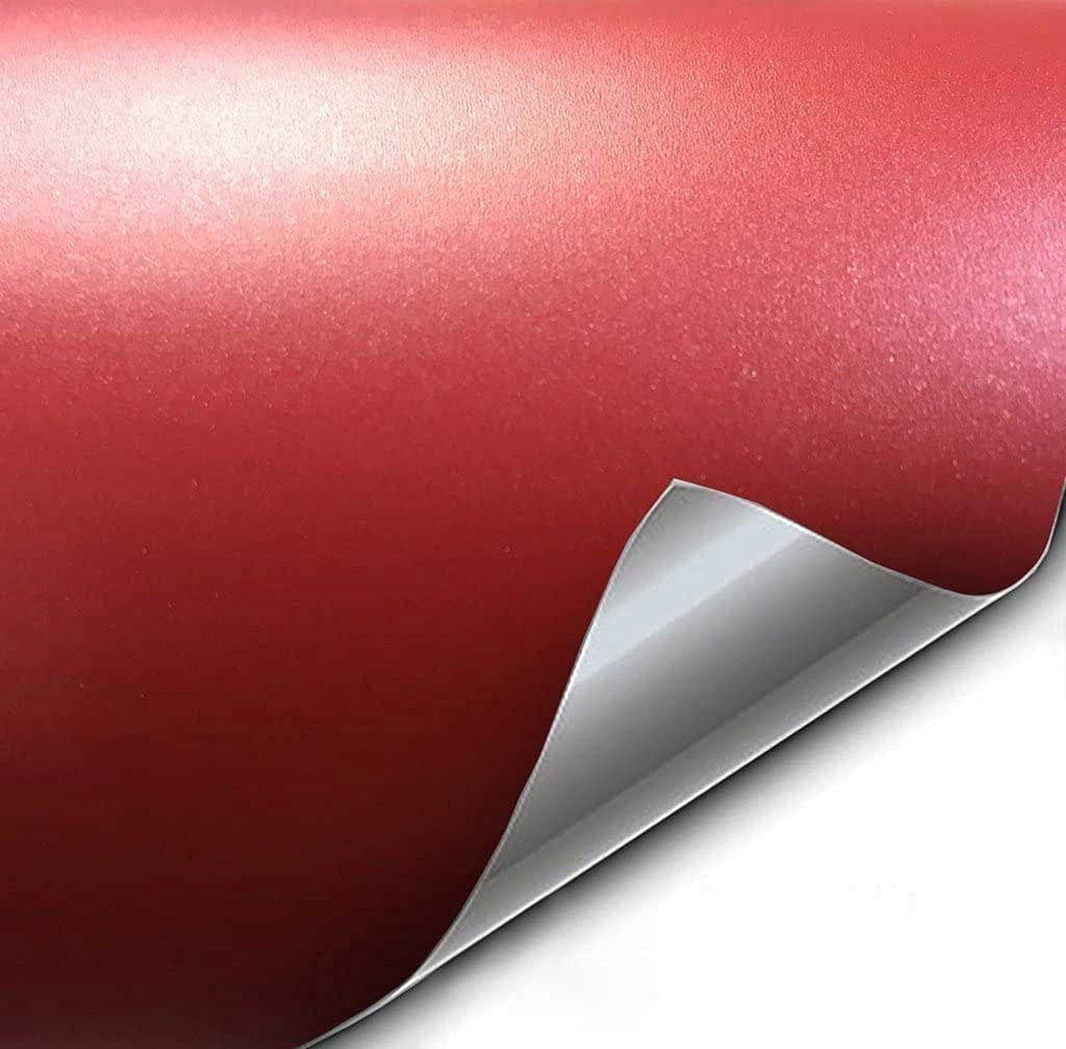 VViViD+ Premium Vinyl Wrap Film (25ft x 5ft, Matte Metallic Lava Red)