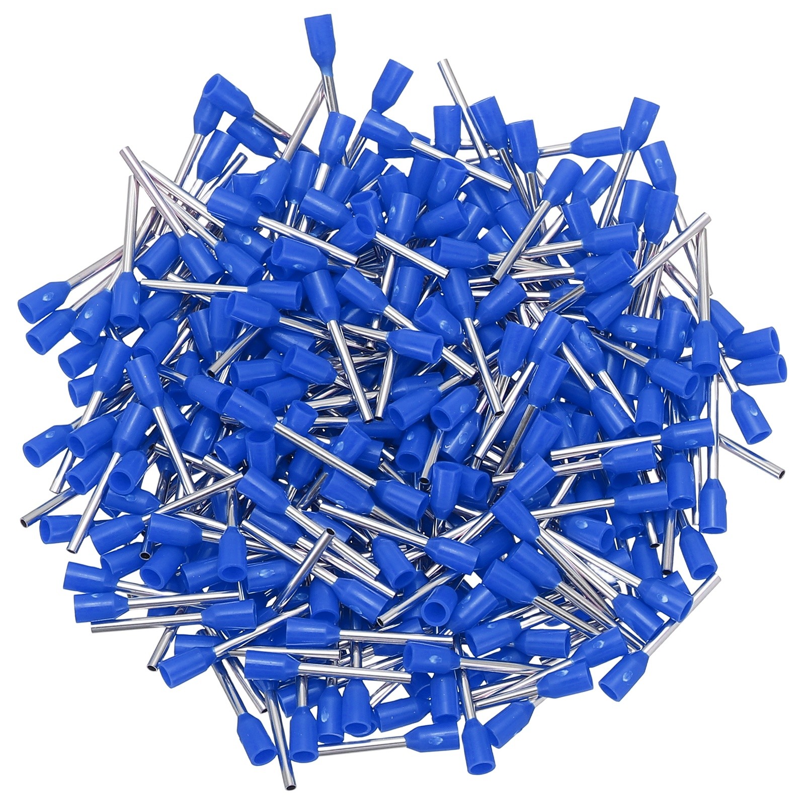 300Pcs 26AWG Wire Ferrules Copper Tin Plated, Blue Insulated VE0310