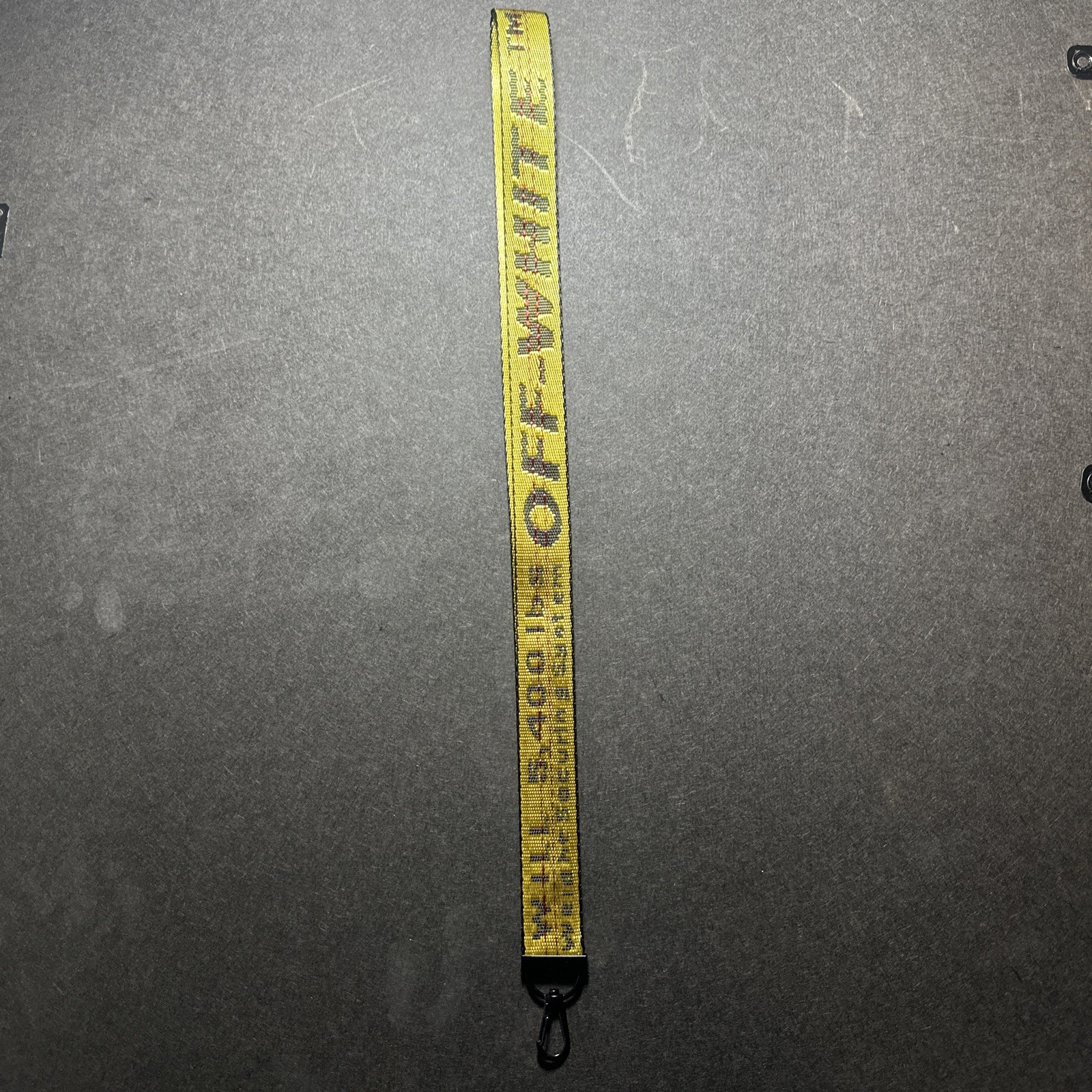 Off White Lanyard Yellow