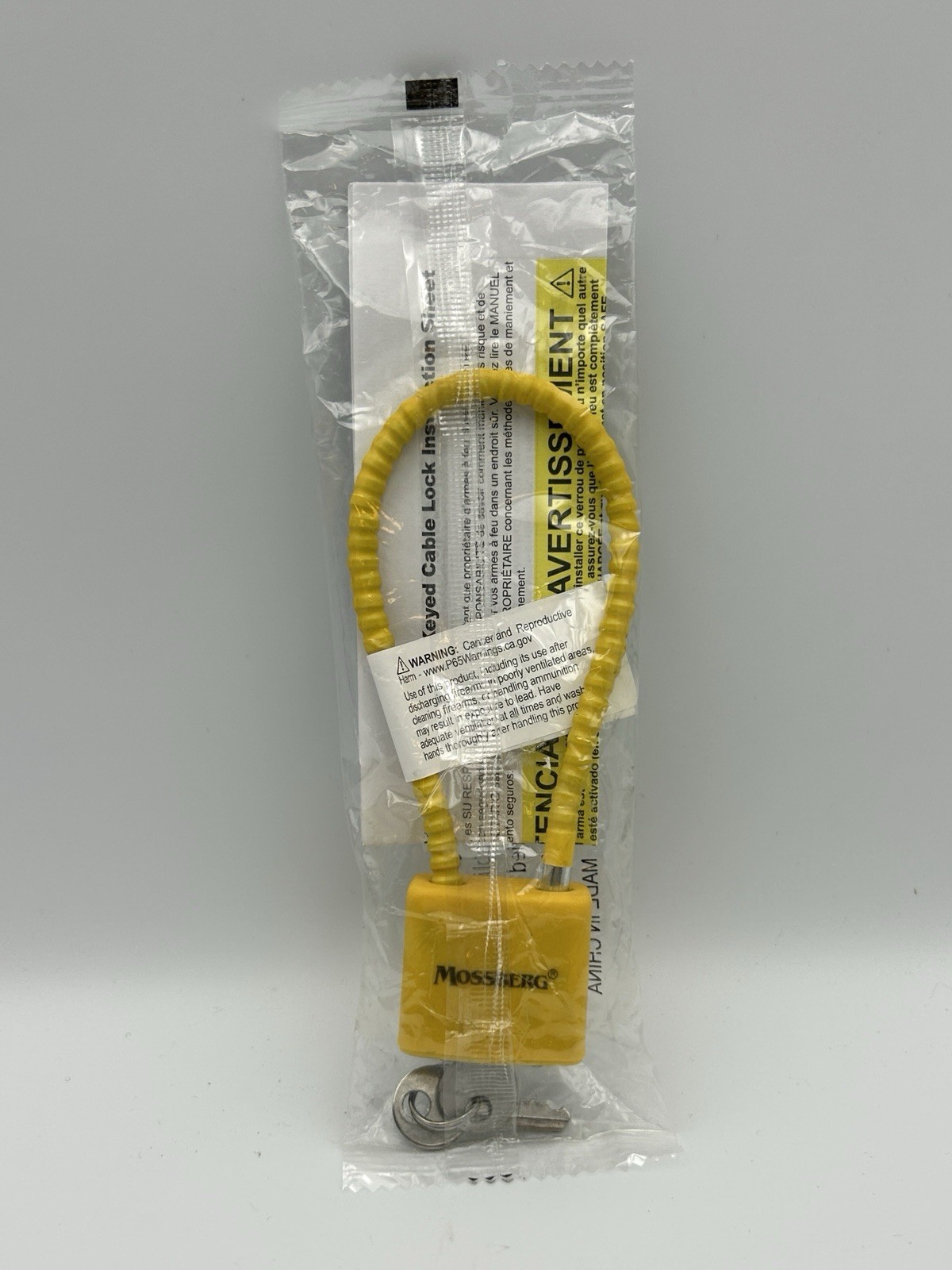 Mossberg Original Factory Cable Safety Lock for Shotgun/Rifle w 2 Keys
