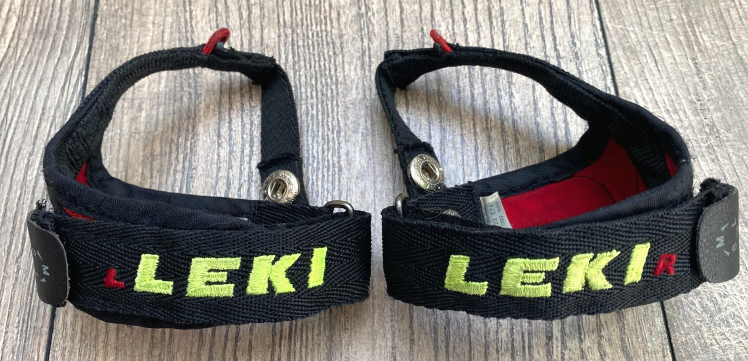 LEKI TRIGGER POWER STRAP S/M/L Black Red Red Yellow RARE old shape
