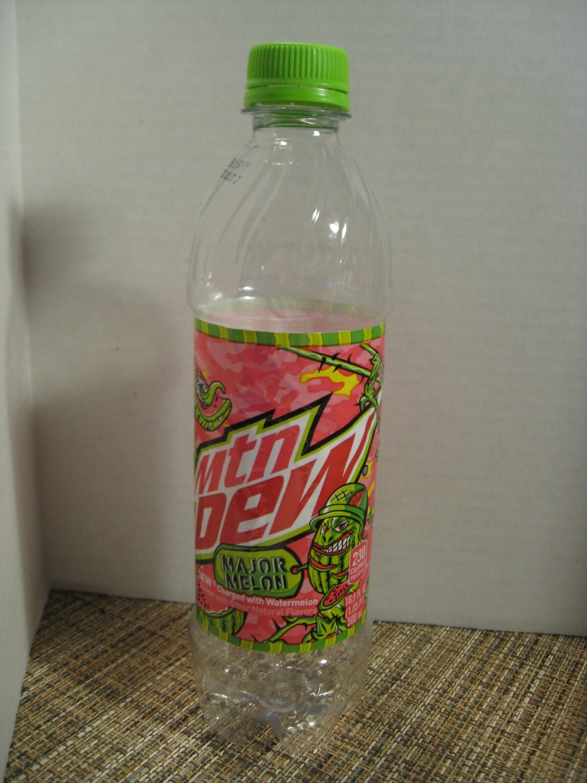 Mountain Dew Empty 16.9 Bottle - Major Melon - 2021