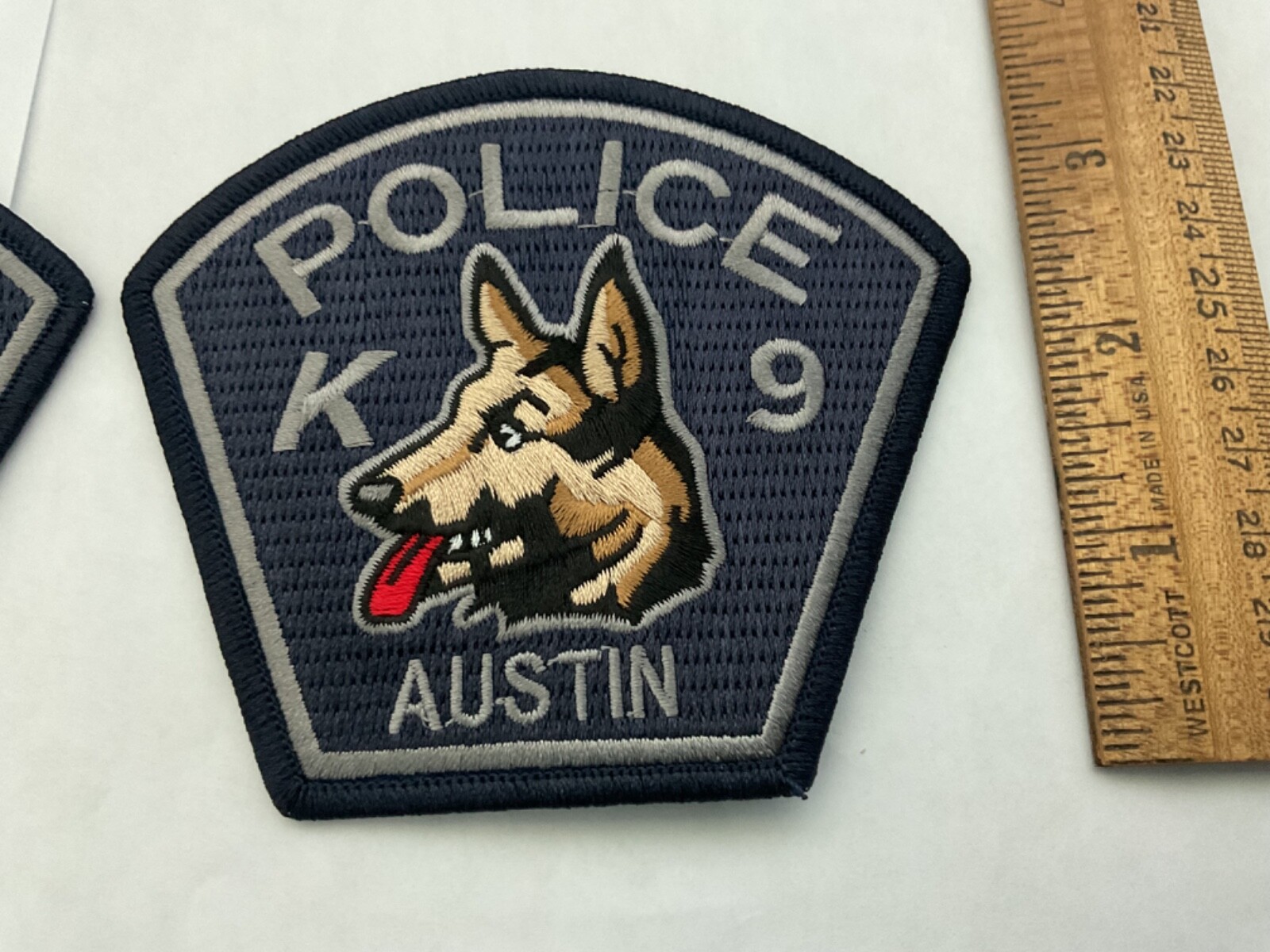 Austin Texas Police K 9 collectable patch full size and new patch set