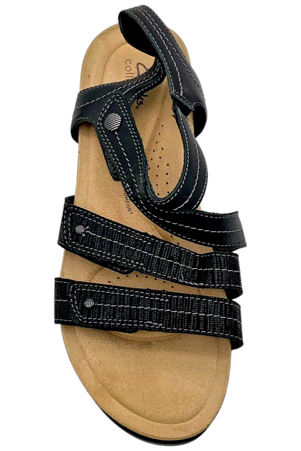 Clarks Collection Leather Wedges Calenne Clara Black