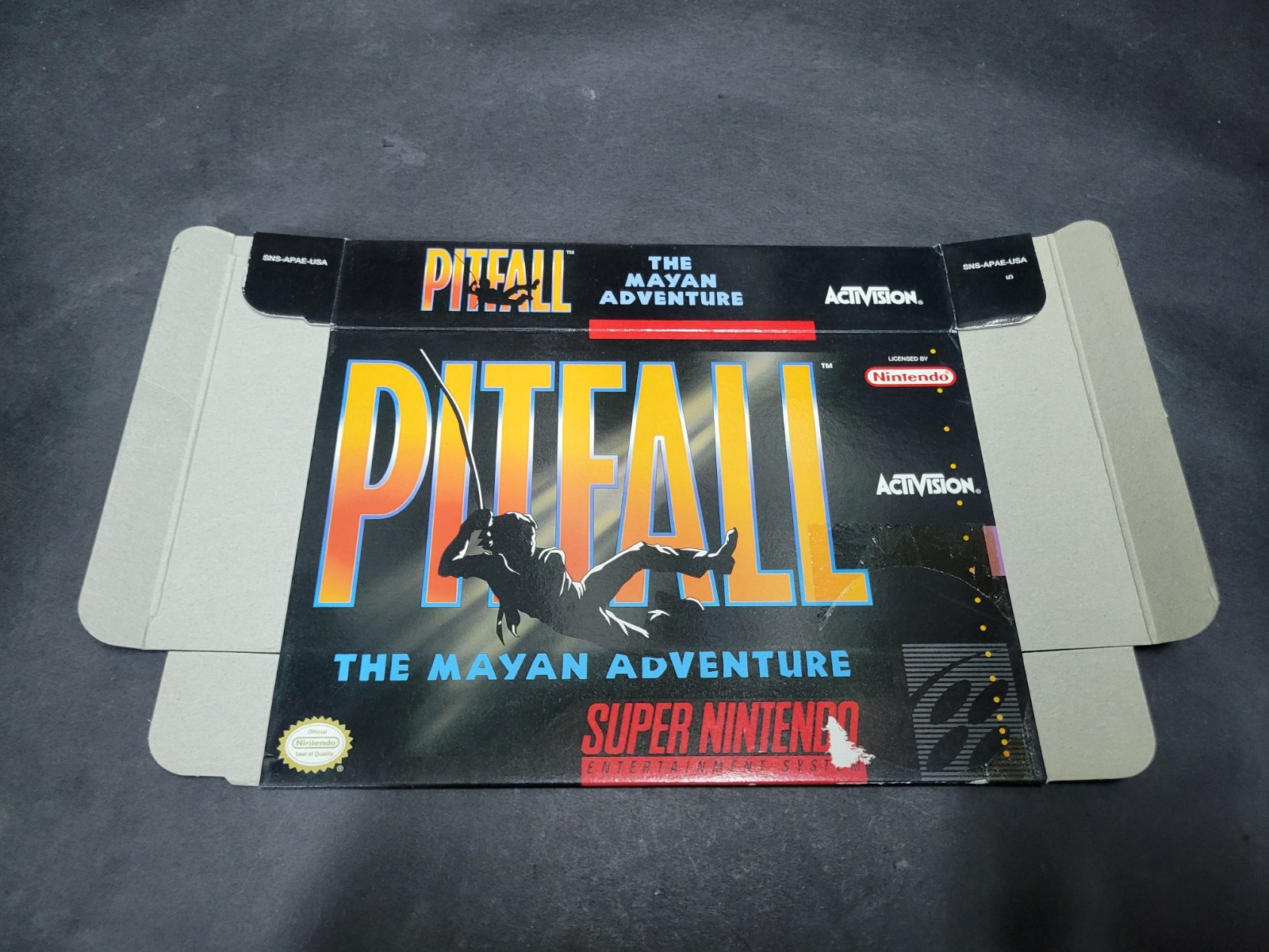 BOX ONLY PITFALL THE MAYAN ADVENTURE BOX ONLY AUTHENTIC
