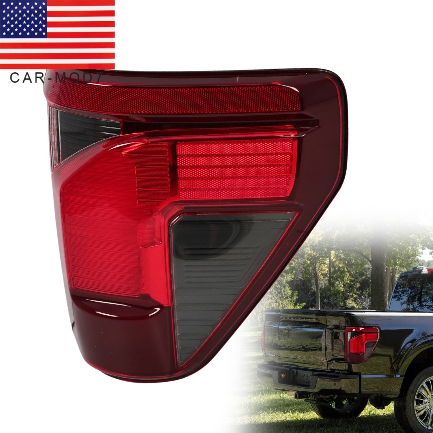 For 2024-2025 Ford F150 Halogen w/Blind Spot Tail Light Lamp Passenger Side