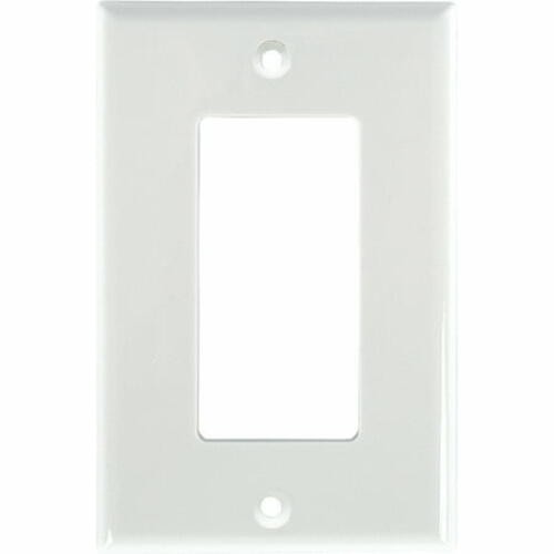 10 Pack Hyper Tough Oversized Single Rocker Wall Plate White Nylon 5 in 53131