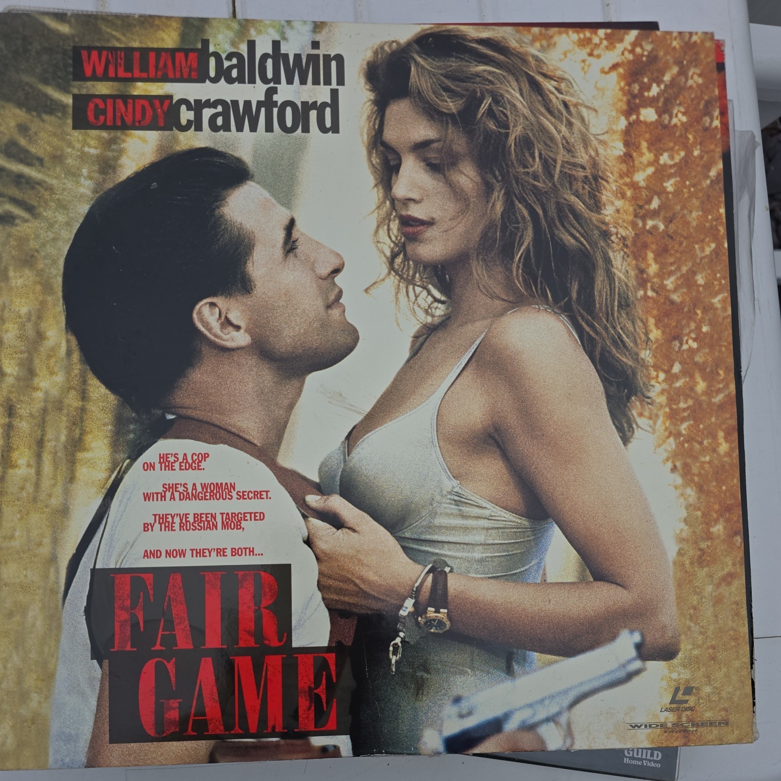 Fair Game (1995) - NTSC Widescreen Laserdisc - William Baldwin, Cindy Crawford