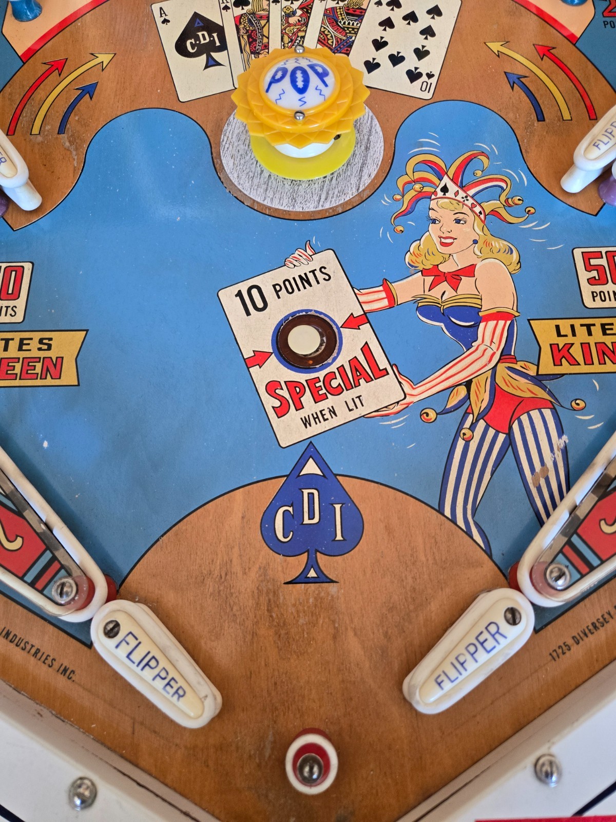 Refurbished Royal Flash Pinball Machine (Chicago Coin) 1964
