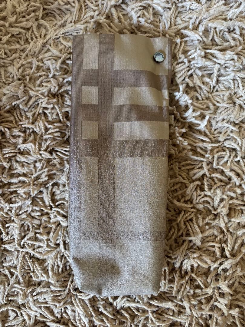 Burberry Folding Umbrella Beige Check Pattern Polyester One Size Japan Unused